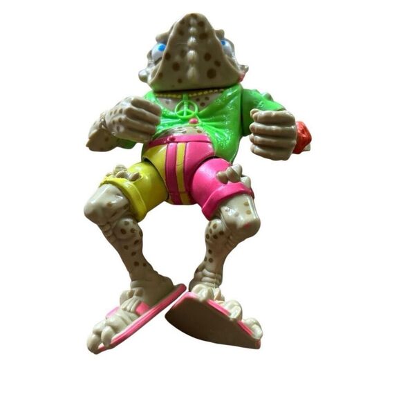 Teenage Mutant Ninja Turtles Napoleon Bonafrog 1990 Action Figure & Acc. - Picture 2 of 6